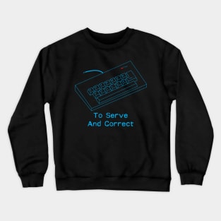 Grammar Police - To Serve and Correct Crewneck Sweatshirt